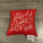 Christmas Throw Pillow Jolly Old Saint Nick Decor