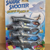 Shark Shooter Rubber Toy Stretch Fling It Toy Marine Predator