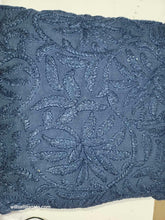 Decorative Throw Pillow 16 in x 16 in Embroidered Blue