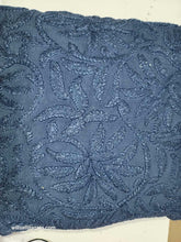 Decorative Throw Pillow 16 in x 16 in Embroidered Blue