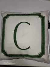 Monogrammed Decorative Pillow 12 in x 12 in