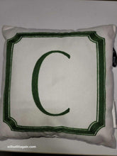 Monogrammed Decorative Pillow 12 in x 12 in