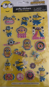 Minions the Rise of Gru PUFFY Stickers Includes 19 Stickers