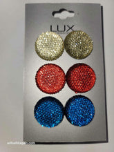 LUX Earrings Pierced Crystal Set of 3