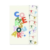 Studio Oh! Duplex Journal Small Notebook, 5.4" x 7.7", Softcover Travel Journal for Writing, Drawing, Lay Flat Modern Coptic Binding, 256 Dotted/Lined Pages, 100 GSM Paper Weight, Come As You Are