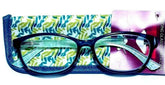 Foster Grant Gwyn Teal Women's Reading Glasses with case - +2.50