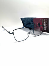 Foster Grant Simply Specs Reading Glasses VRL2102 metal reading glasses square blue +1.25