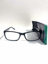 Foster Grant Simply Specs Reading Glasses Dan solid black rectangular +1.75