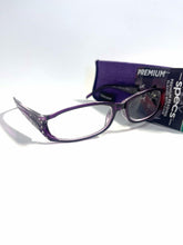 Foster Grant Simply Specs Premium Reading Glasses Dazzling purple with rhinestones +1.75