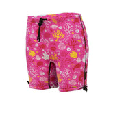 Conni Kids Containment Swim Short Underwear | Trunks Easy Pull Up Kids Incontinence | Washable Swim Diaper for Potty Training, Sunset Pink, Size 12-14