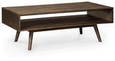 Signature Design by Ashley Kisper Rectangular Cocktail, Coffee Table, Dark Brown