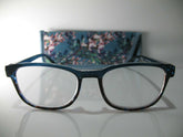 Foster Grant SIMPLY SPECS Misha Blue + 2.75 Reading Glasses