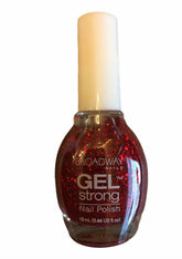 Broadway Gel Nail Polish Juliet Red Sparkle G132
