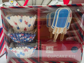 holiday lights cupcake