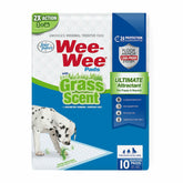 Four Paws Wee-Wee Ultimate Attractant Grass Scented Pee Pads for Dogs & Puppies, Leak-Proof Dog Housebreaking Instinctive Potty Training Floor Protection, 22" x 23", 10 Count