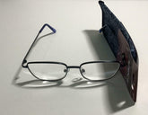 Simply Specs Reading Glasses W/ Case Blue Wire Rim +3.25