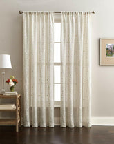 Curtainworks Lynette Curtain, 84-inch, Linen