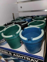 Portable Car & Golf Cart Ashtray – Smokeless Cup Holder Ash Tray with Odor Control & Fire-Retardant Design – Fits Most Vehicles (Blue, Green, Black)