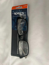 Simply Specs by Foster Grant Tyler Black Tech Reading Glasses +2.50