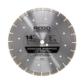 Ridgid 14 In. Segmented High-Rim Diamond Blade