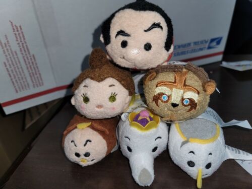 6 Disney Mini Tsum Tsum Plush Beast Beauty and the Beast Authentic Dis –  Will Sell It Again