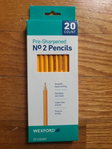 Wexford Pre Sharpened No 2 Pencils 20 count