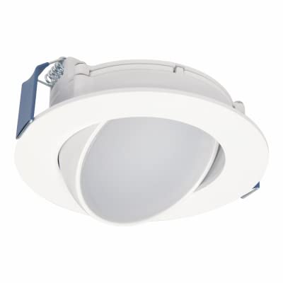 Cooper Lighting HLA406VWFL9FS1EMWR LED Recessed Ceiling Light, Adjustable Direction, White Flange, 4 in. - Quantity 6 - Like New