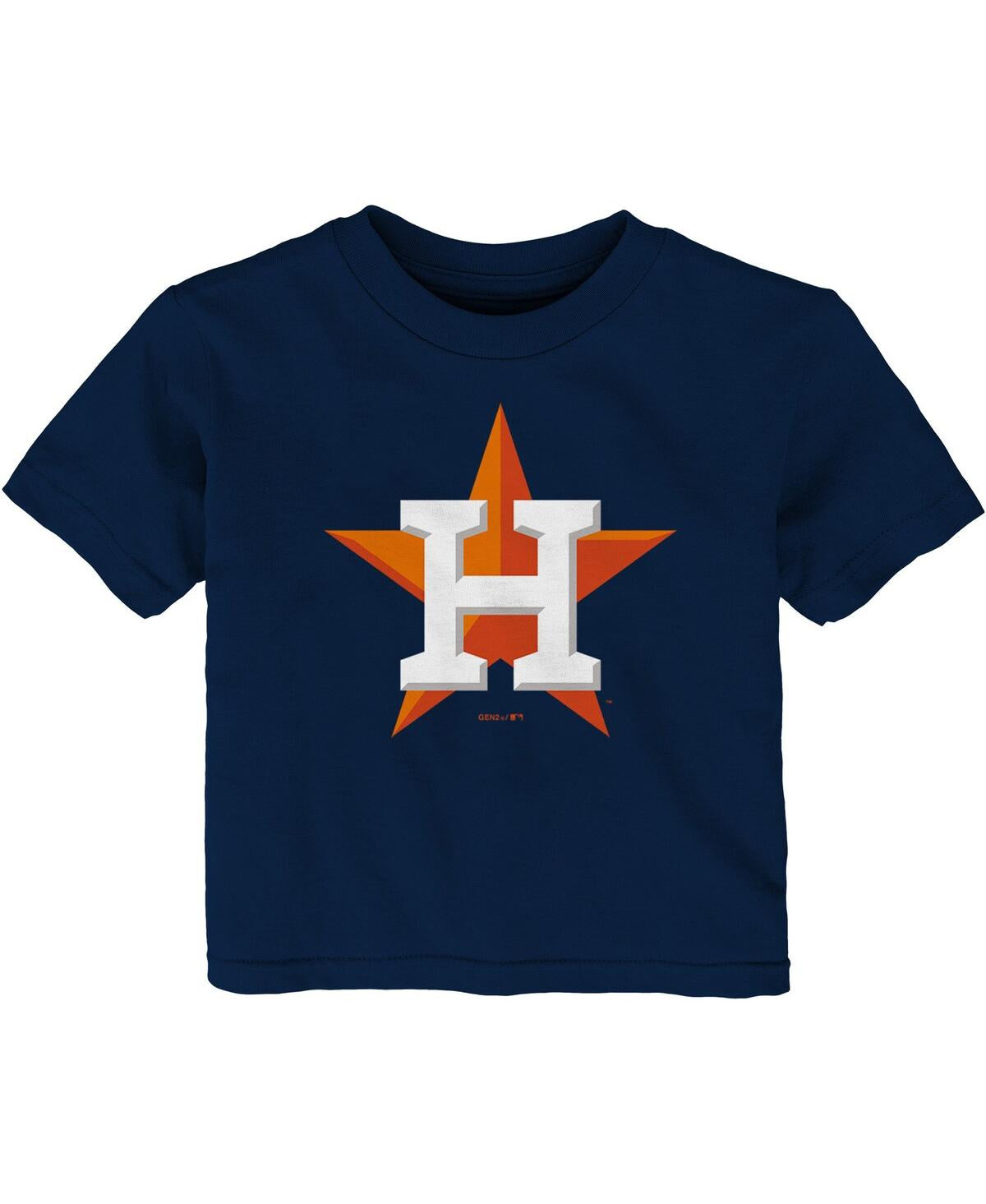 Boys and Girls Infant Navy Houston Astros Team Primary Logo T-shirt