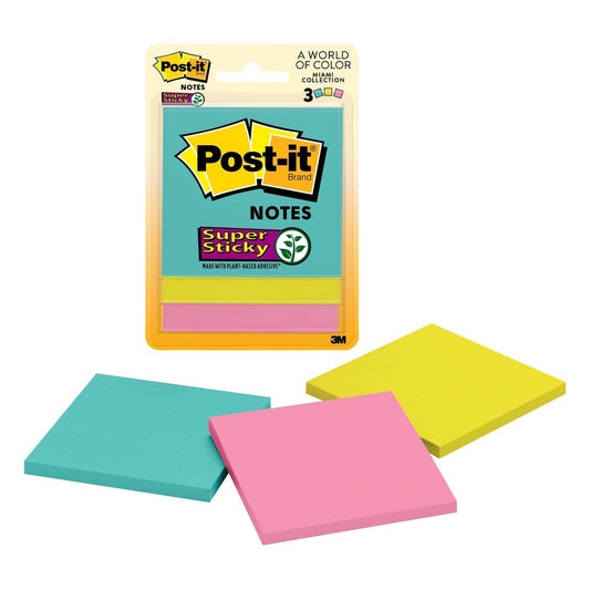 3M Post-IT Super Sticky Notes 3321-SSMIA, 3 in X (00051125005890) (48/Each)