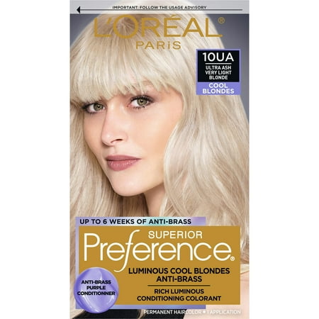 L Oreal Paris Superior Preference Hair Color  Ultra Ash Very Light Blonde 10UA