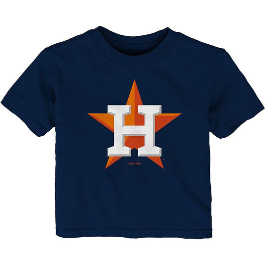 Boys and Girls Infant Navy Houston Astros Team Primary Logo T-shirt