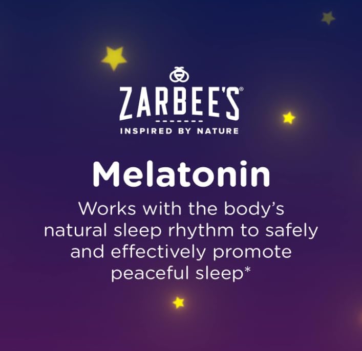 Zarbee's Kids 1mg Melatonin Gummy, Drug-Free & Effective Sleep Supplement for Children Ages 3 and Up, Natural Berry Flavored Gummies, 50 Gummies - 1 Count