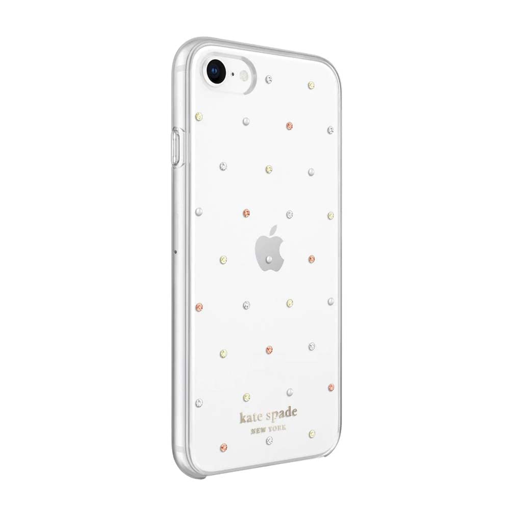 kate spade new york Protective Hardshell Case (1-PC Comold) for Turtle - Pin Dot Gems/Pearls/Clear
