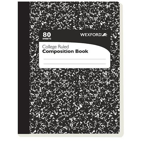 Wexford College Ruled Composition Book 80 Sheets