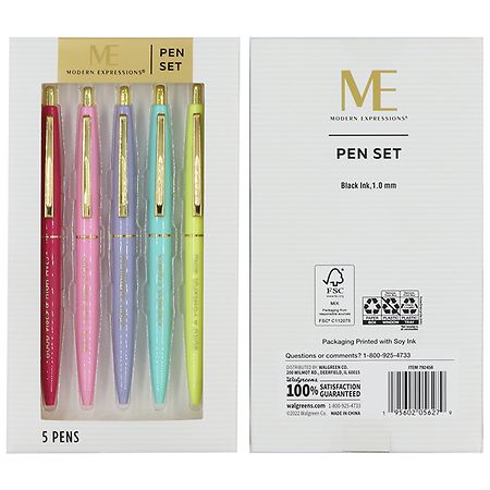 Modern Expressions Inspirational Pen Set 5.5*R0.5inch - 5.0 ea