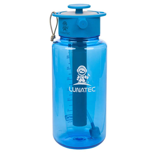 Lunatec Hydration Spray Water Bottle is a pressurized personal mister, camp shower and sport water bottle in one easy-to-use BPA free bottle.