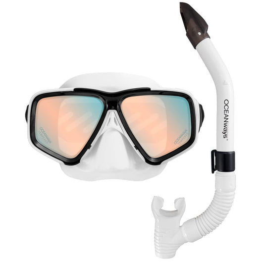 Oceanways SeeSharp  Mask Combo (White) - Like New