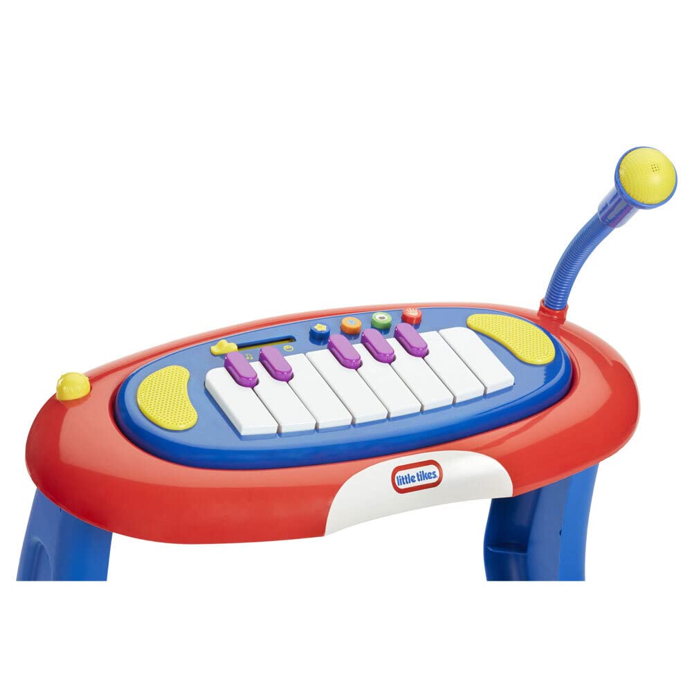 Little Tikes Sing-a-Long Piano Musical Station Keyboard with Working Microphone for Kids Ages 3-5 Years Old