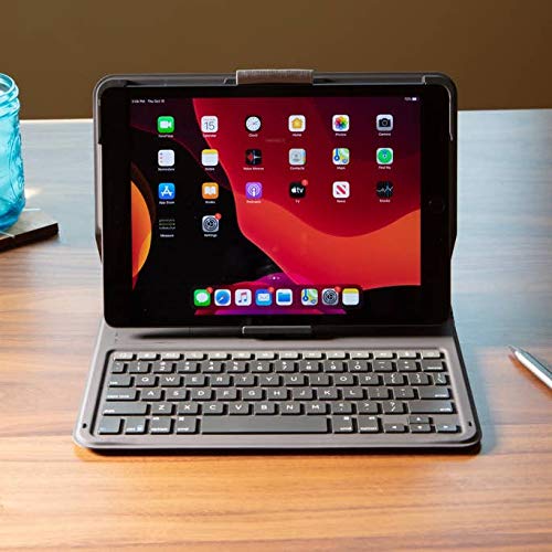 ZAGG - Messenger Folio 2 - Tablet Keyboard & Case for 10.2-inch iPad, 10.5-inch iPad/Air 3, Black