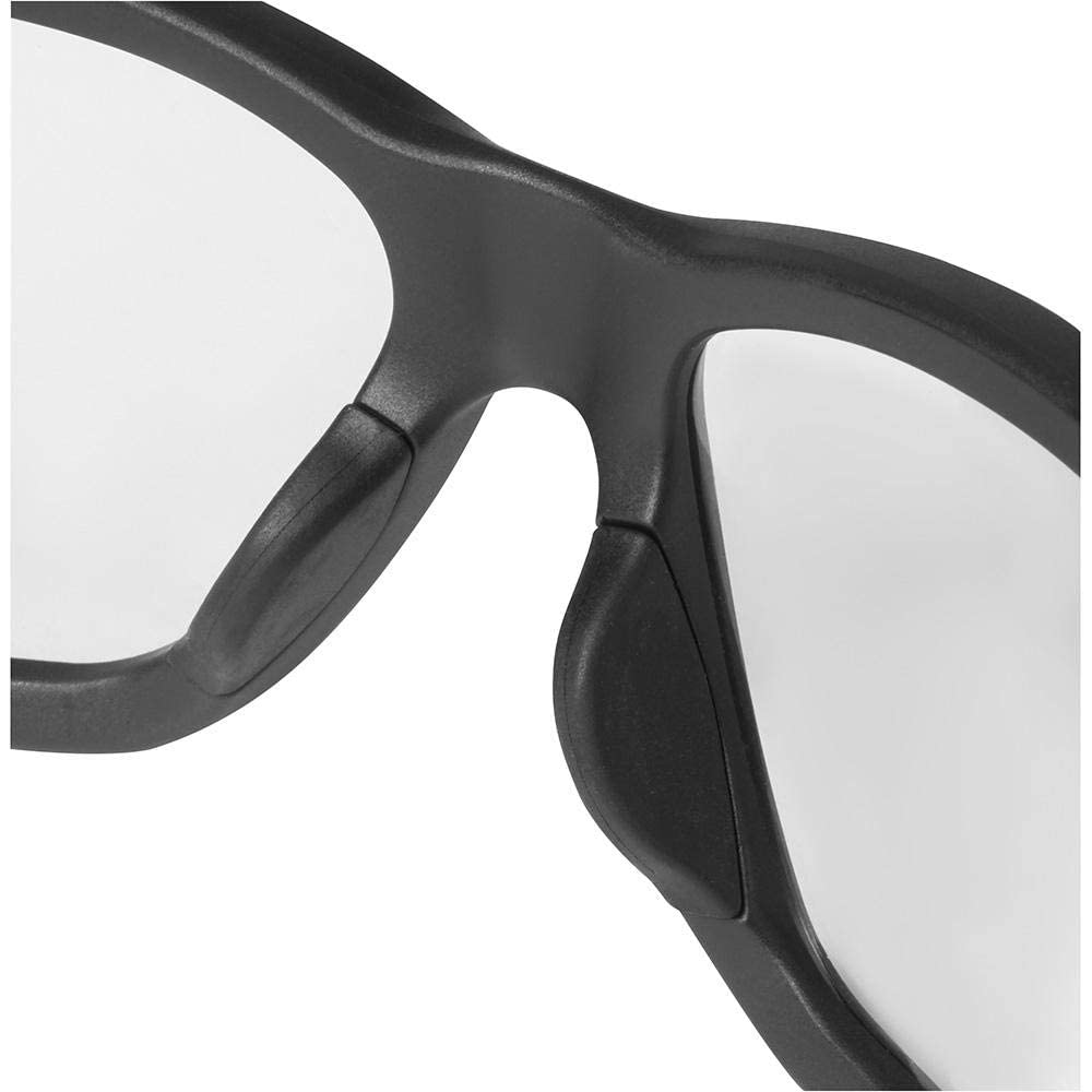 MILWAUKEE'S Safety Glasses,Black Frame,Clear Lens (48-73-2020)
