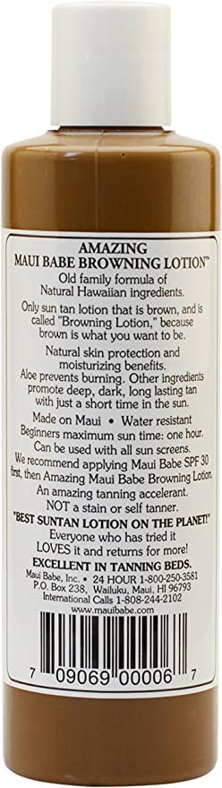 Maui Babe Tanning and Browning Lotion 8 Ounces