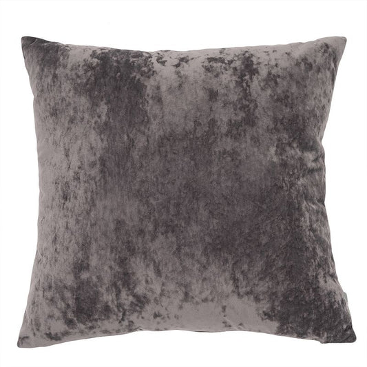 20"x20" Oversize Soft Crushed Velvet Square Throw Pillow Gray - freshmint