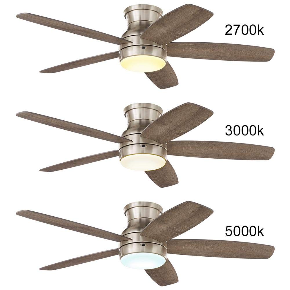 Home Decorators Collection Ashby Park 52 in. Integrated LED Brushed Nickel Ceiling Fan with Light Kit and Remote Control Color Changing Technology