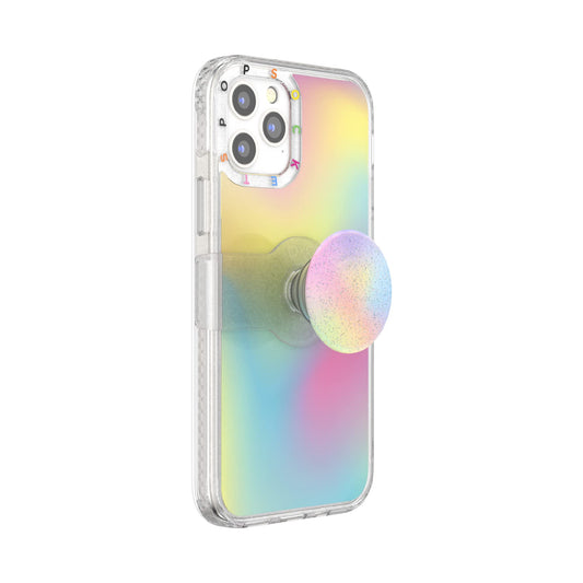 PopSockets iPhone 12/ 12 Pro Case with Repositionable Slide Grip and Compatible with MagSafe -Abstract