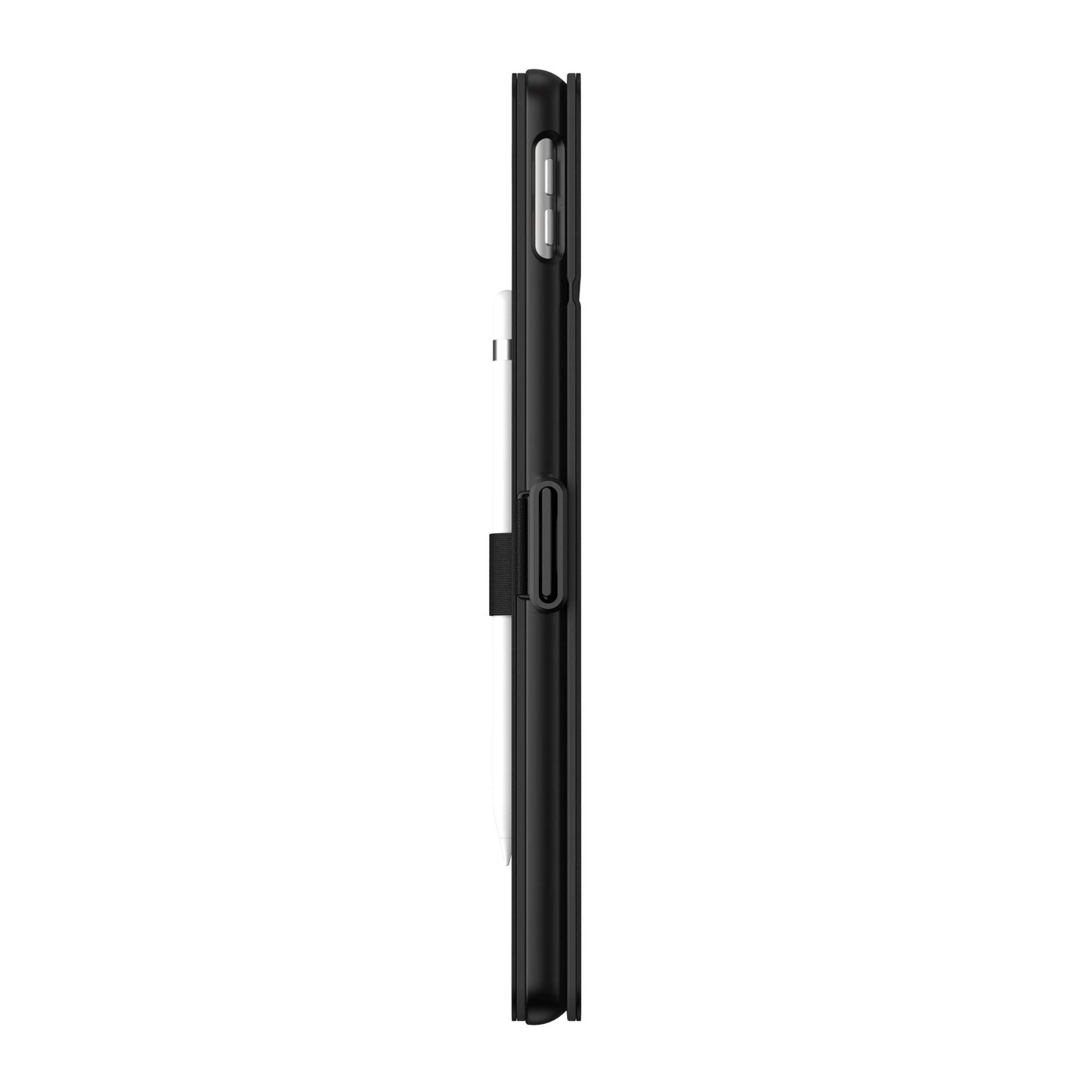Speck Balance Folio Case for iPad 10.2 Inch (2019-2021) - Drop & Camera Protection, Slim Multi Range Stand, Apple Pencil Holder - Black/Black