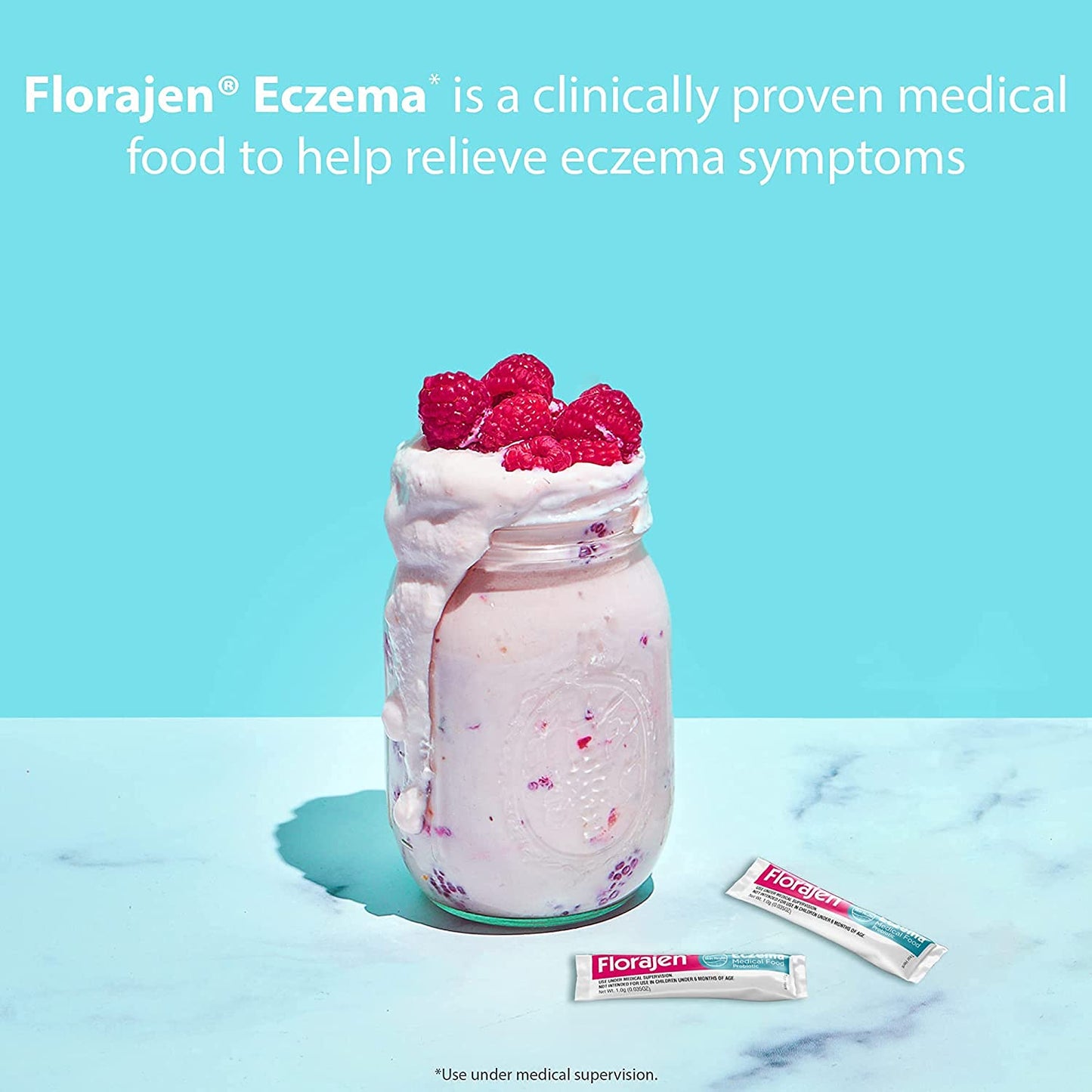 Florajen Eczema Medical Food Probiotic, Dietary Management Of Atopic Dermatitis, 30 Count