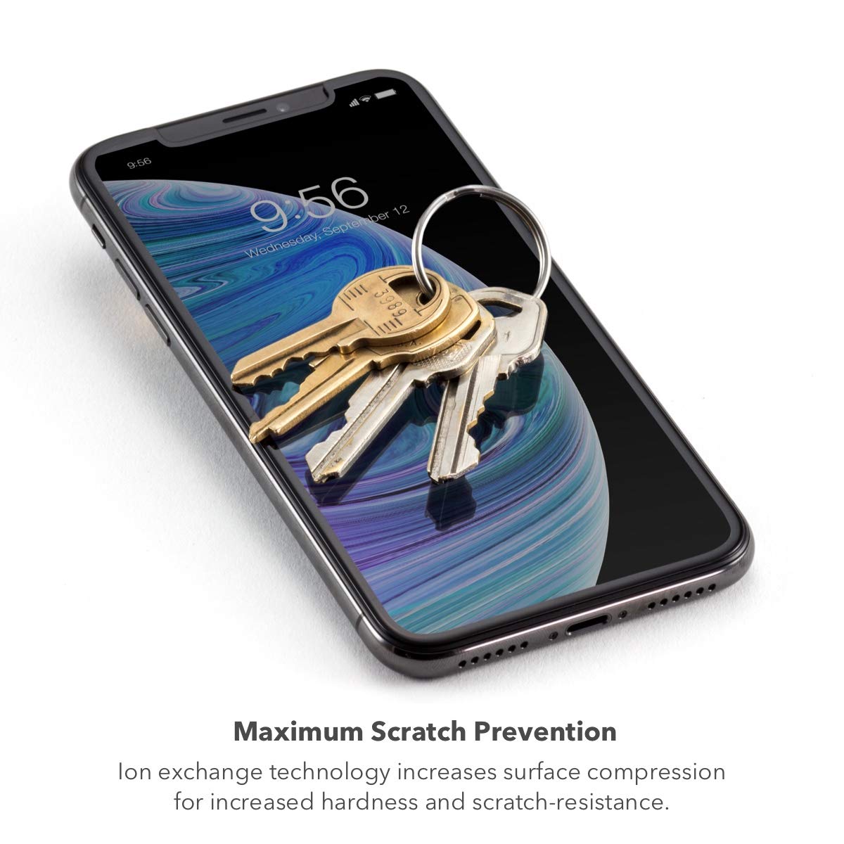 ZAGG InvisibleShield Glass Elite Screen Protector - Made for Apple iPhone Xs Max - Case Friendly Screen - Impact & Scratch Protection