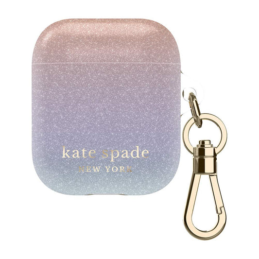 kate spade new york Protective Case for AirPods (1st & 2nd Generation) - Ombre Glitter Pink