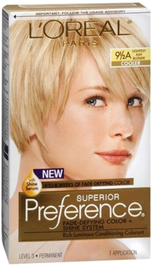 L'Oreal Superior Preference - 9-1/2A Lightest Ash Blonde (Cooler) 1 Each (Pack of 9)