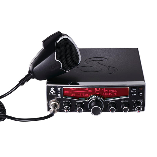 Cobra 29LX AM Professional CB Radio - Emergency Radio, Travel Essentials, NOAA Weather Channels and Emergency Alert System, Selectable 4-Color LCD, Auto-Scan and Radio Check, Black - Like New